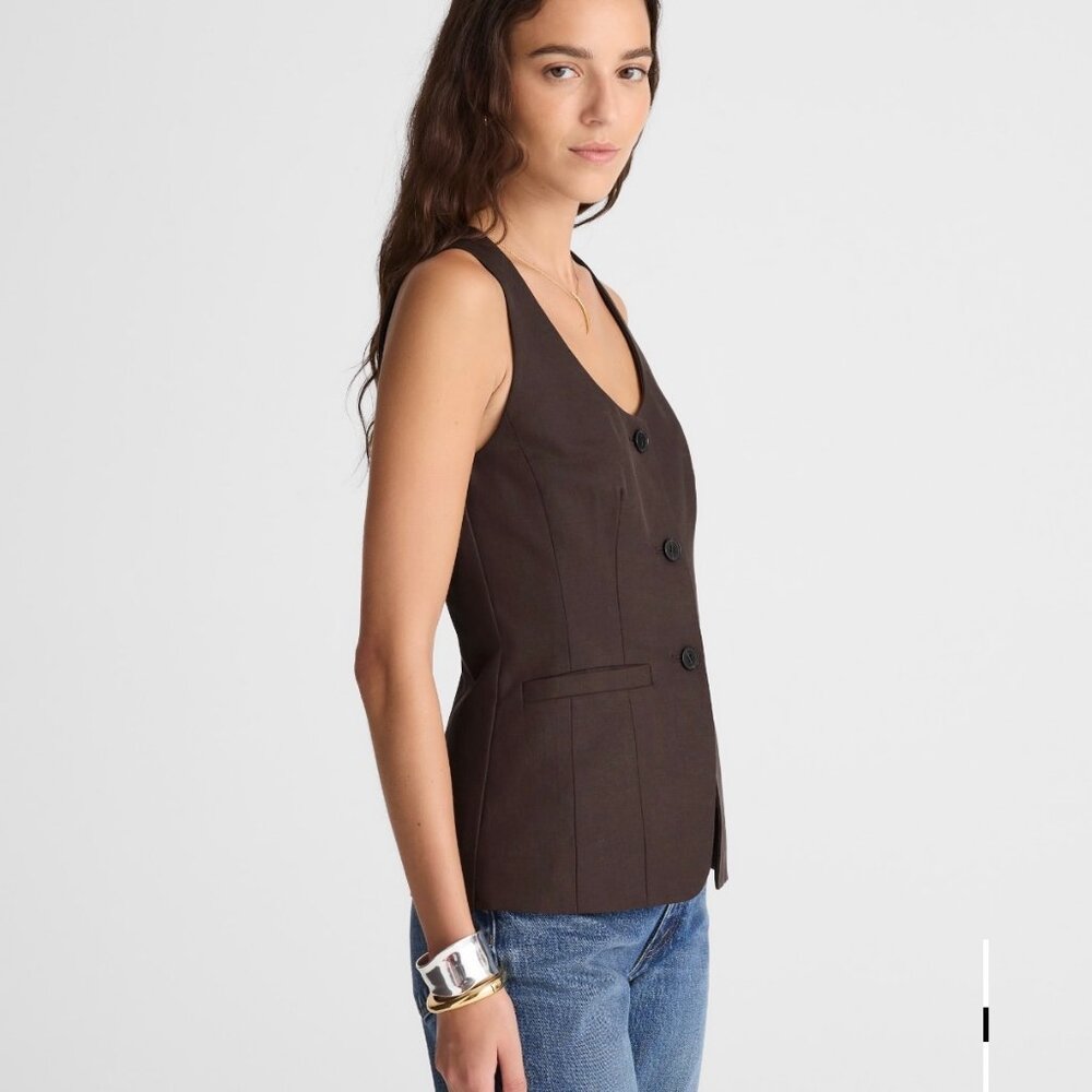 Madewell Scoopneck Cutaway Vest - NWT - Picture 9 of 9